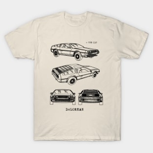 DMC DeLorean Patent T-Shirt